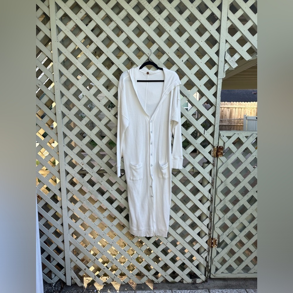 Free people ribbed oversized cardigan